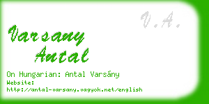 varsany antal business card